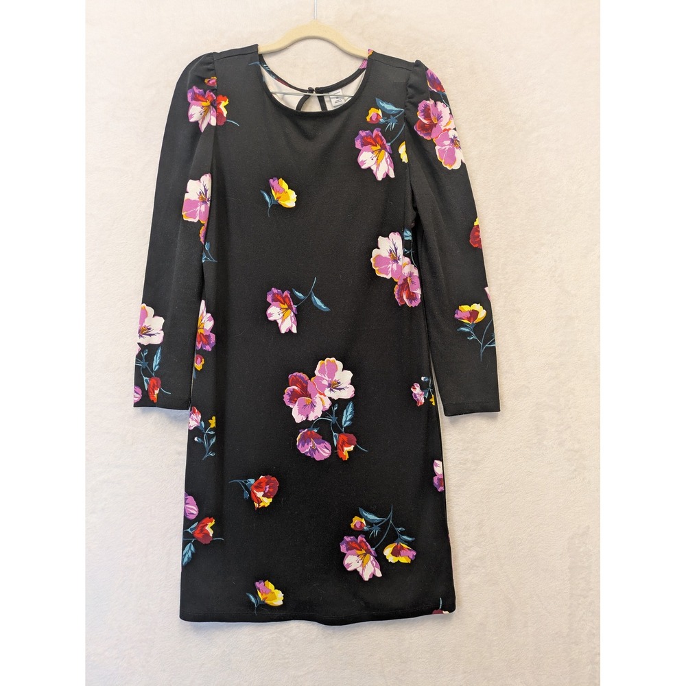 Old Navy Women's Size XS Black‎ Floral Long Sleeve Dress
